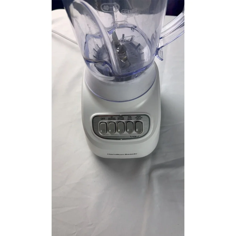 Hamilton Beach Blender Home 40oz White Good 10-Speed Multi-Function 54221